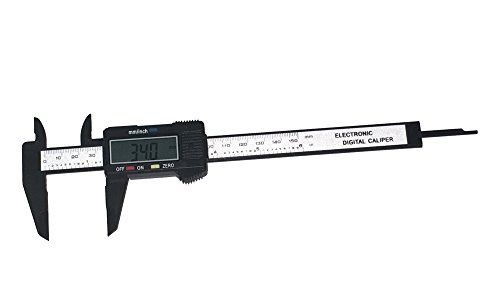 6 Zoll 150mm elektronische Digital-Schieber-Maßstab-Lehre Carbon-Faser-zusammengesetztes Vernier Mikrometer mit LCD-Anzeige