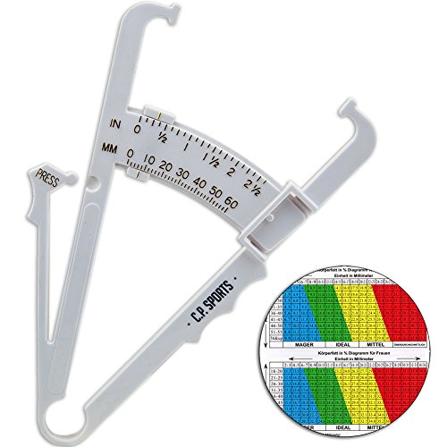 C.-P. Sports Körperfettmessgerät mit Tabelle, BMI, Anleitung in deutsch